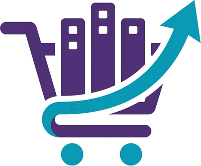 Минималистичный современный логотип хостинга для интернет-магазинов WooCommerce на белом фоне в векторном стиле