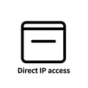 Минималистичная иконка прямого доступа по IP для премиального хостинга от компании Хостинг Хайчин